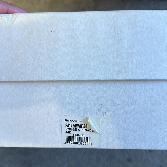 Balenciaga red designer sneakers 100 % authentic - Picture 4 of 8